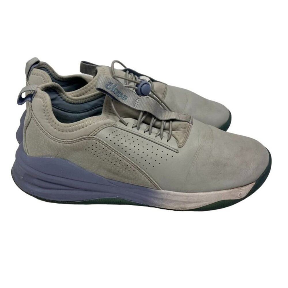 Clove Nurse Sneaker Shoes Womens Unisex W9.5 M8 Grey Purple Work Walking Comfort